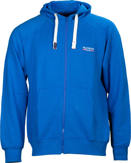 Rucanor Sky Sweatvest Hooded Unbrushed Men Blue Størrelse S