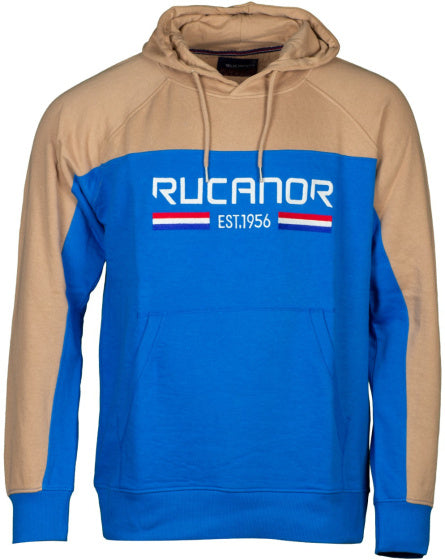 Rucanor Trevor Sweater Hoodie Men Blue Beige Størrelse 3xl