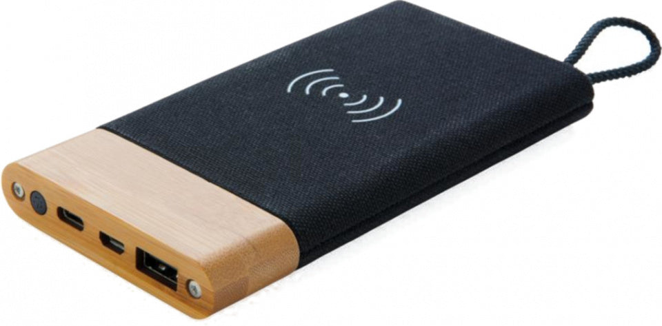 XD XCLUSIVE POWERBANK BAMBOO X 5000 MAH BAMBOO SVART NATURLIG