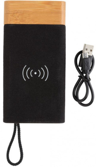 XD XCLUSIVE POWERBANK BAMBOO X 5000 MAH BAMBOO SVART NATURLIG