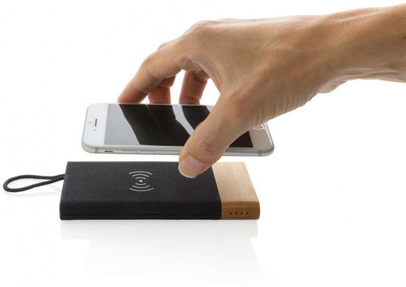 XD XCLUSIVE POWERBANK BAMBOO X 5000 MAH BAMBOO SVART NATURLIG